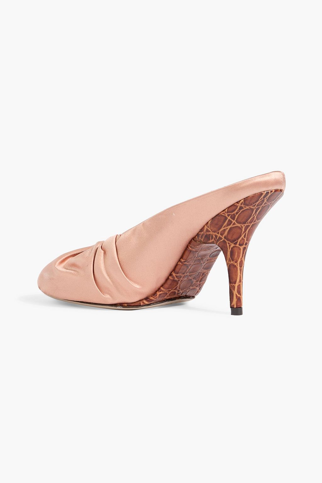 DRIES VAN NOTEN Ruched satin mules | THE OUTNET