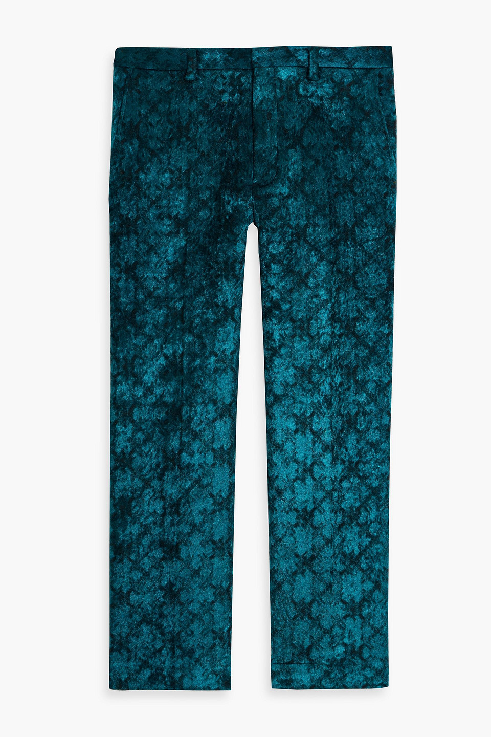 dries van noten - jacquard pants - blue - it 50