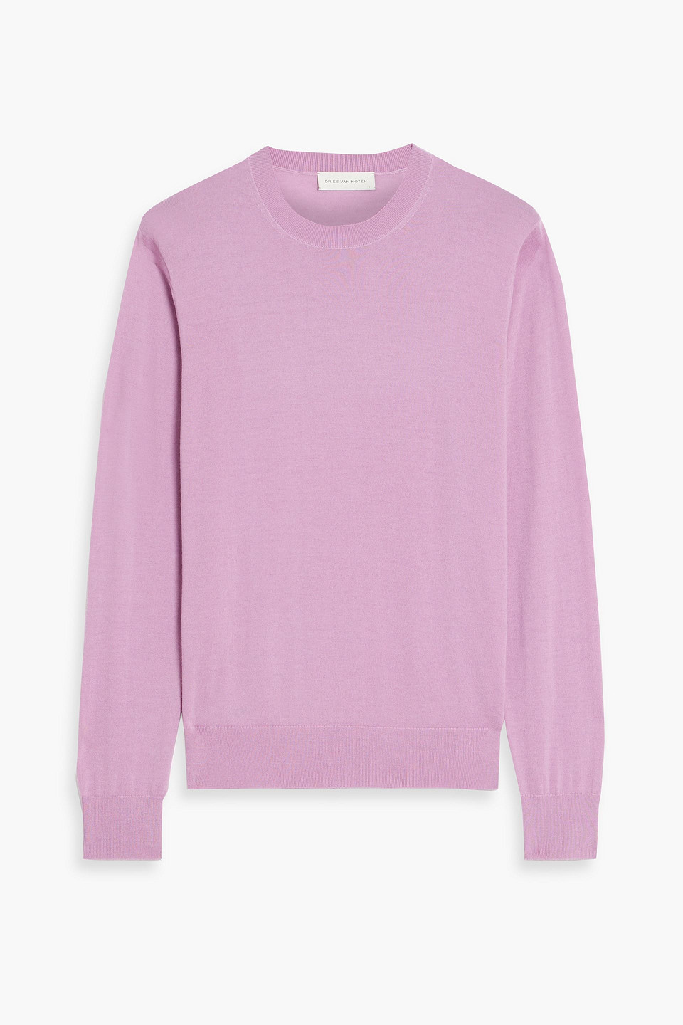 dries van noten - merino wool sweater - purple - m