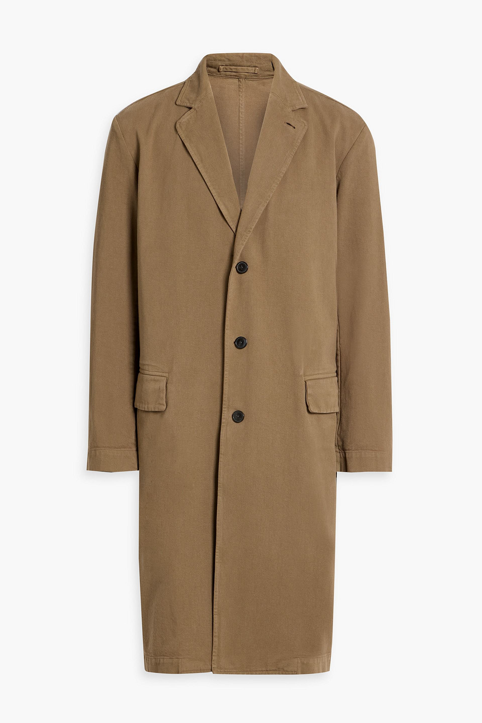 dries van noten - cotton-twill coat - neutral - l