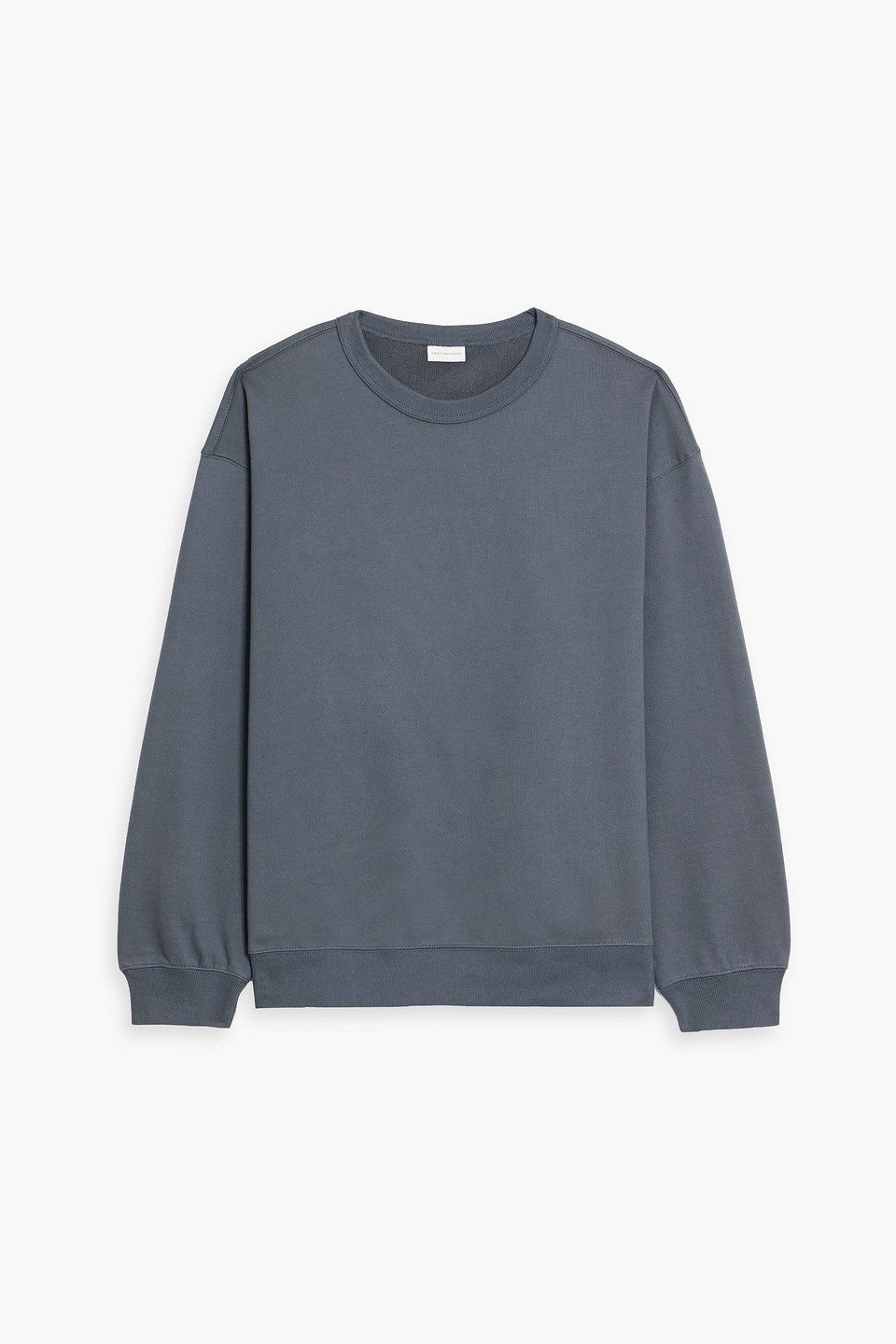 dries van noten - cotton-jersey sweatshirt - gray - m