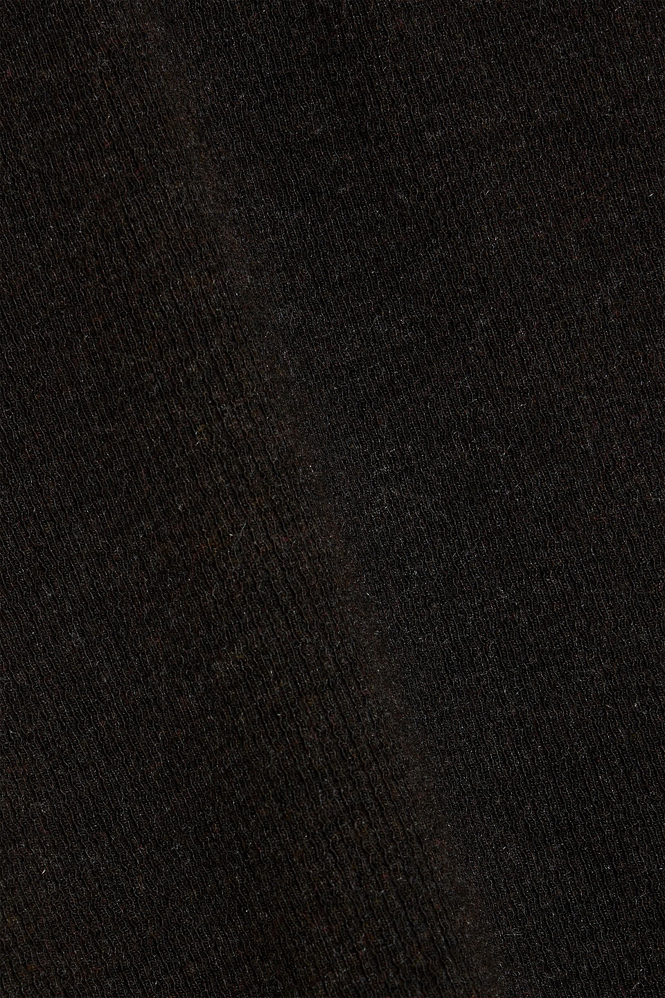 Frame Ribbed Stretch-modal T-shirt In Black