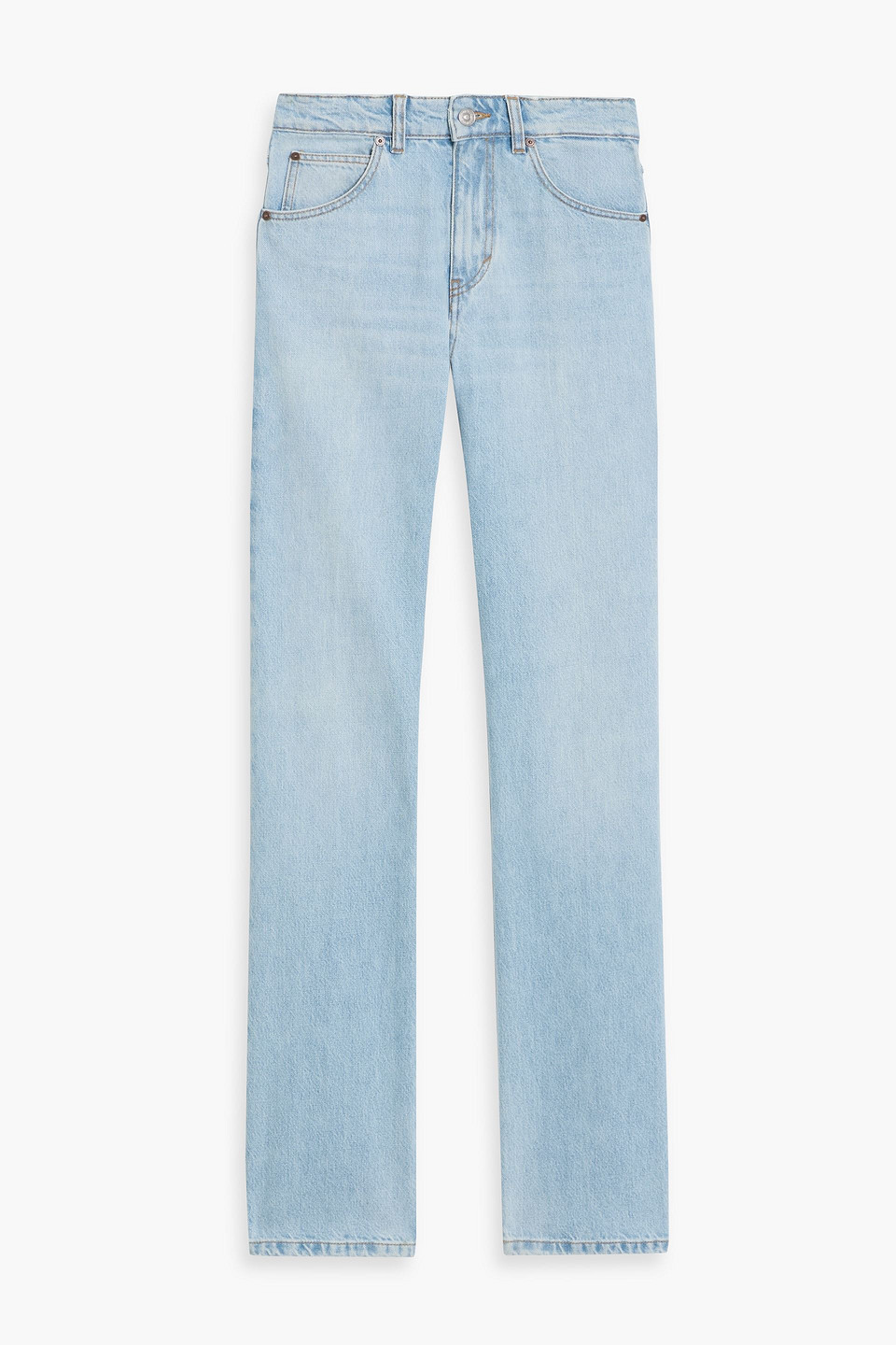 Victoria Beckham Julia High-rise Straight-leg Jeans In Blue