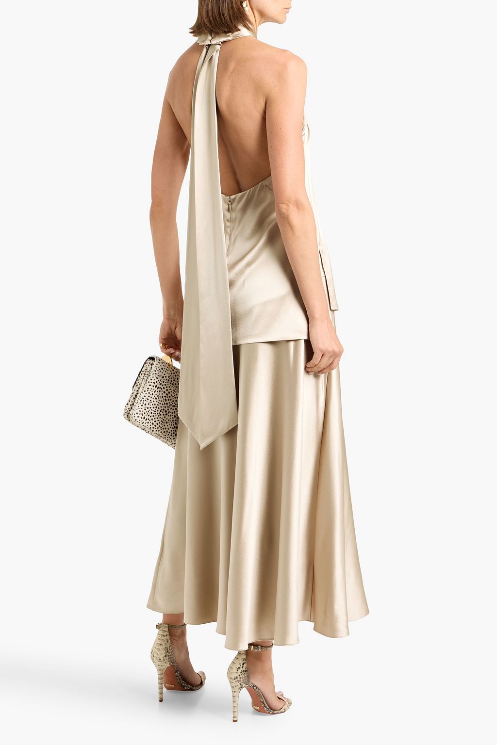 ADAM LIPPES Tess silk satin-crepe maxi skirt | THE OUTNET