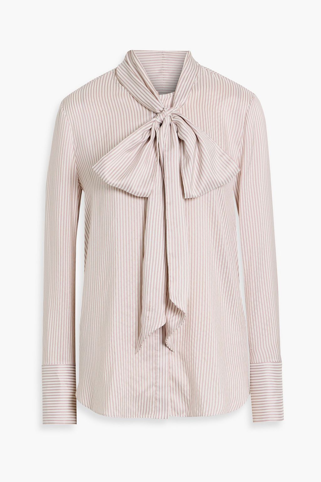 ADAM LIPPES Lee tie-neck striped silk blouse | THE OUTNET