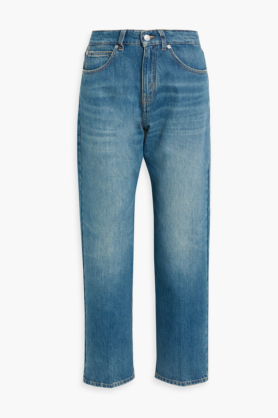 Victoria Beckham Bernie High-rise Straight-leg Jeans In Blue