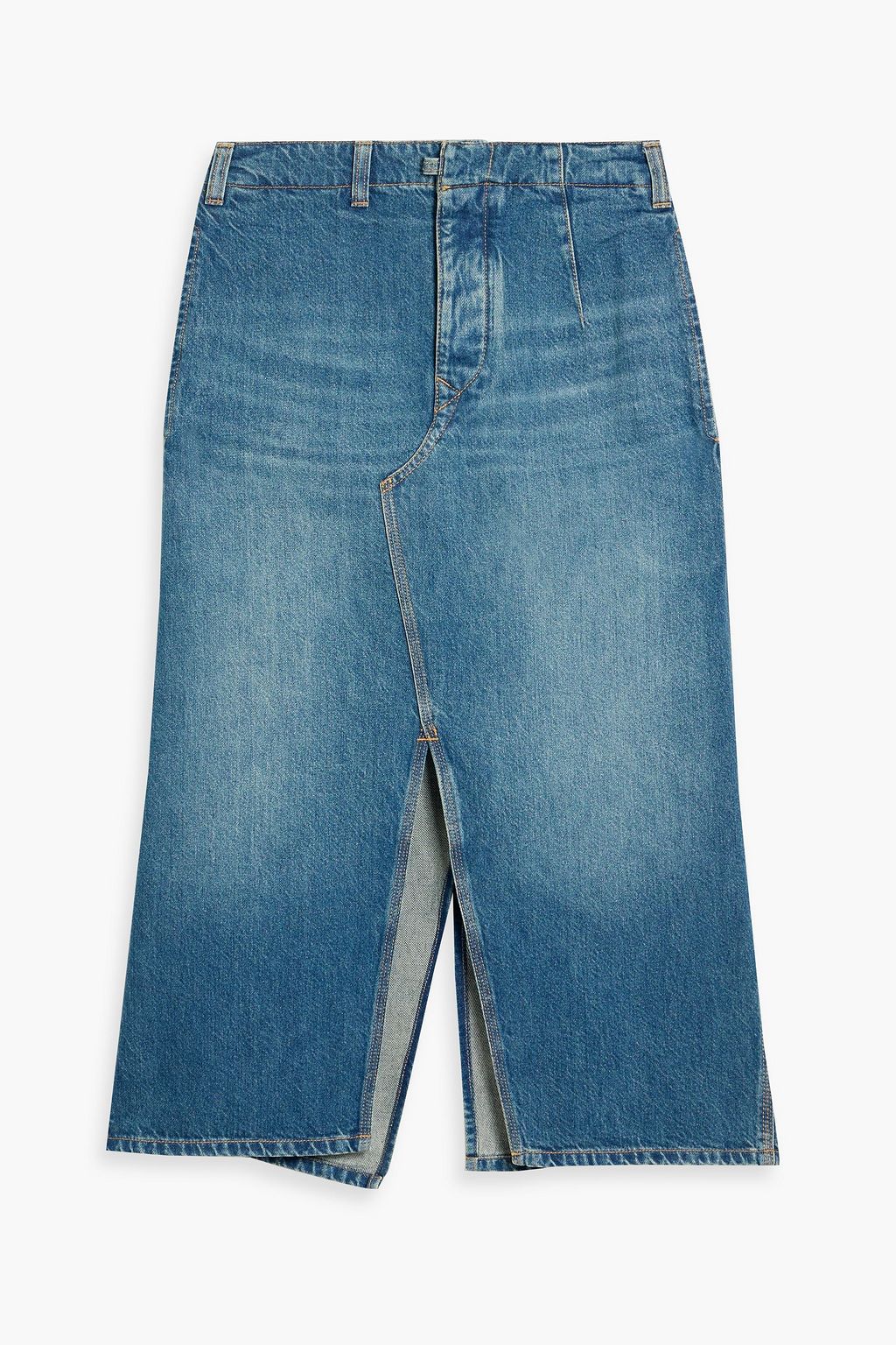 victoria beckham denim dress Denim Frayed Hem Dress