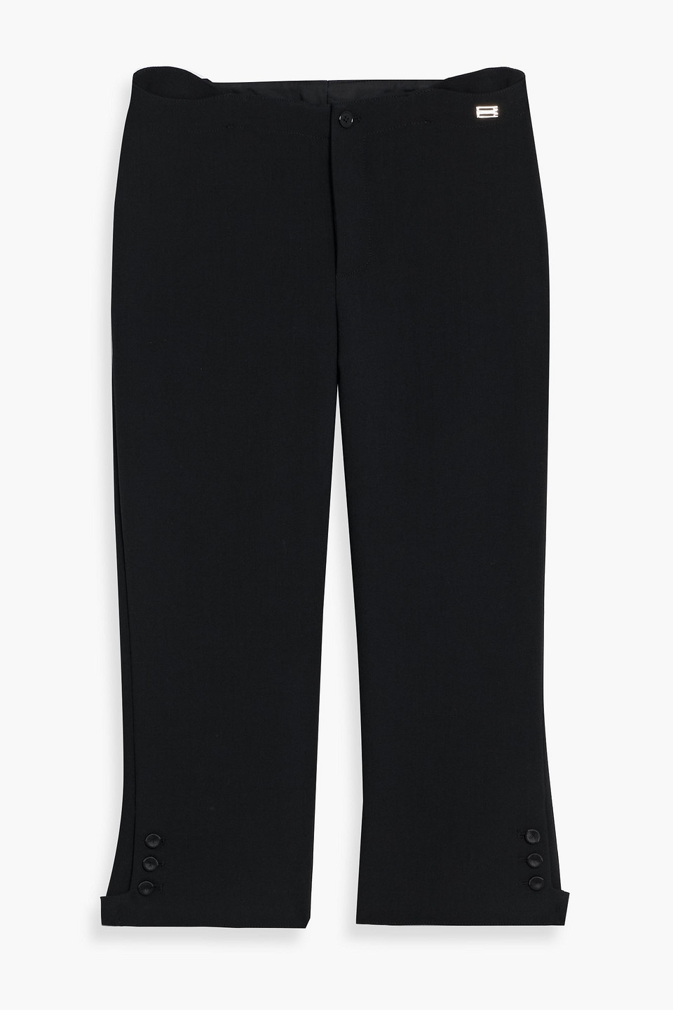 Victoria Beckham Crepe Capri Pants In Black