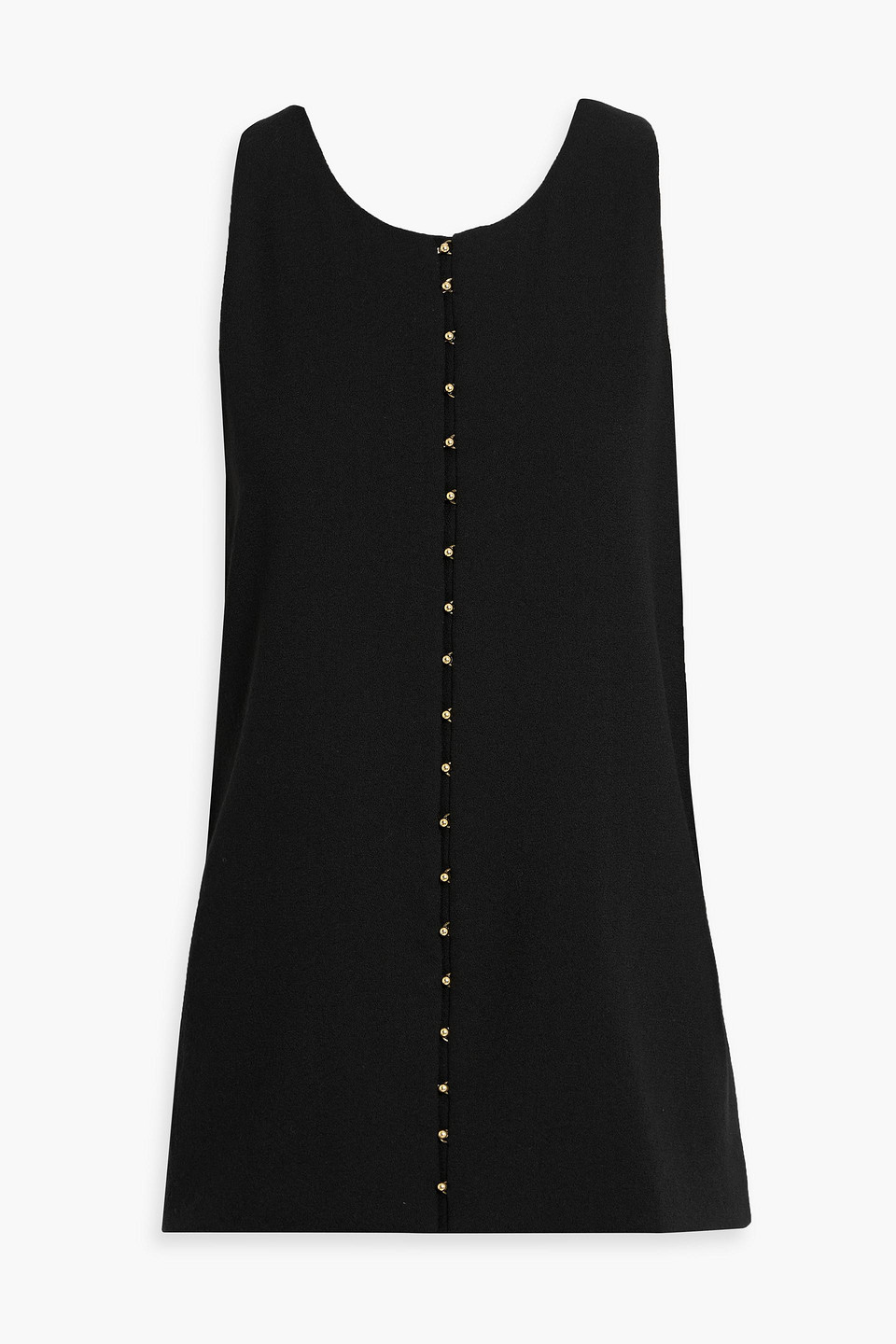 adam lippes - nazra wool-crepe top - black - us 10
