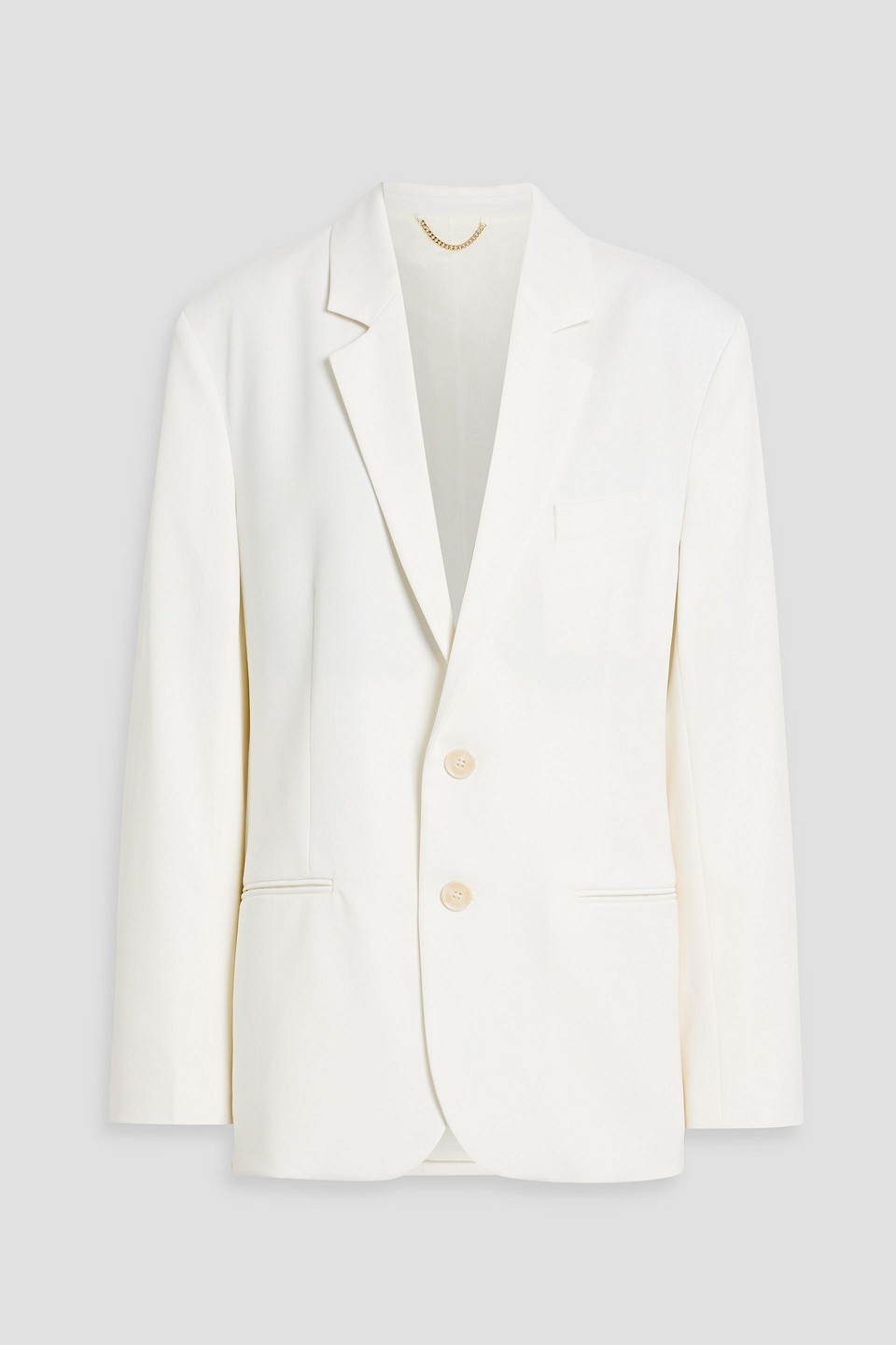 Victoria Beckham Wool-blend Twill Blazer In White
