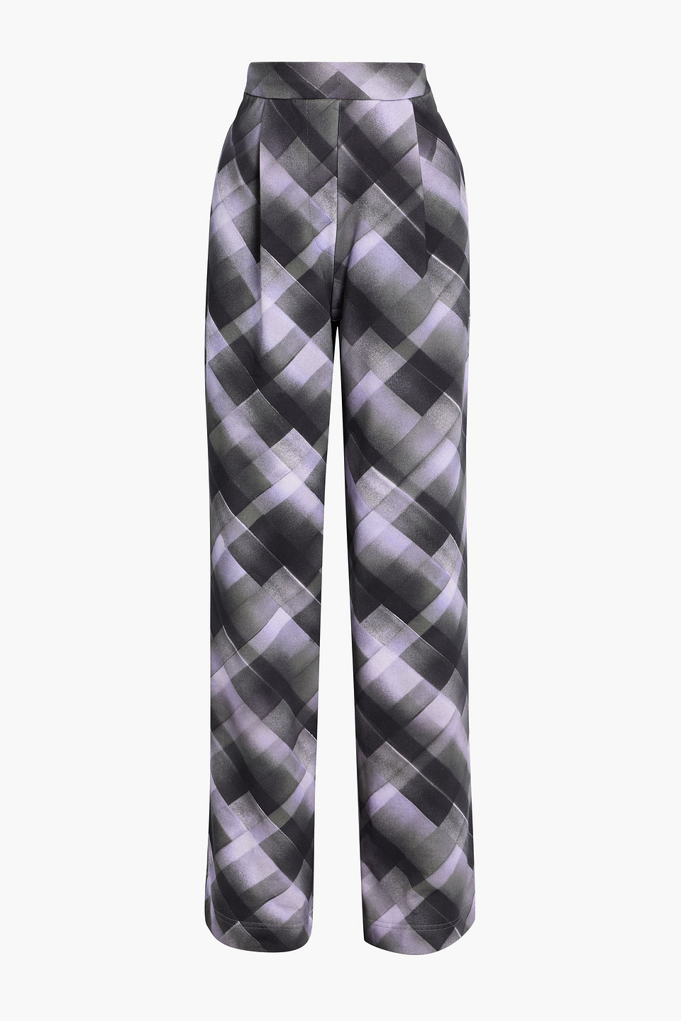 Dries Van Noten Printed French Cotton-terry Track Pants In Purple