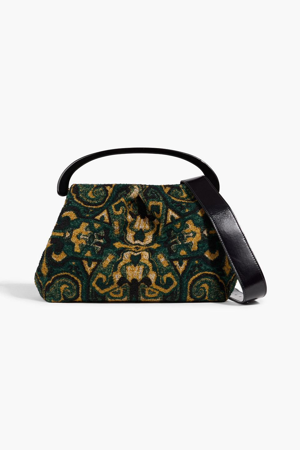 Dries Van Noten Jacquard Tote In Green