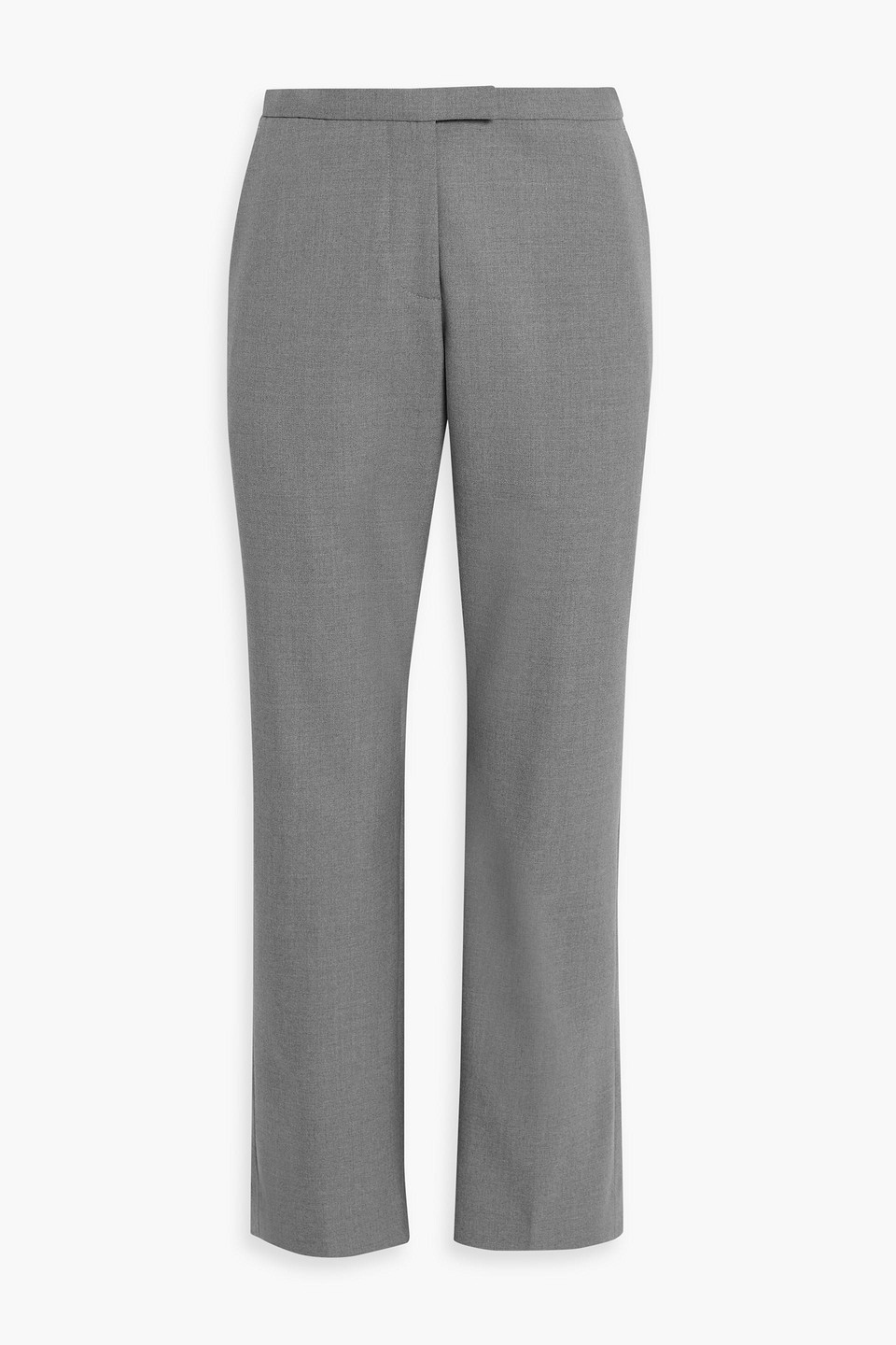 Dries Van Noten Wool-blend Twill Straight-leg Pants In Gray