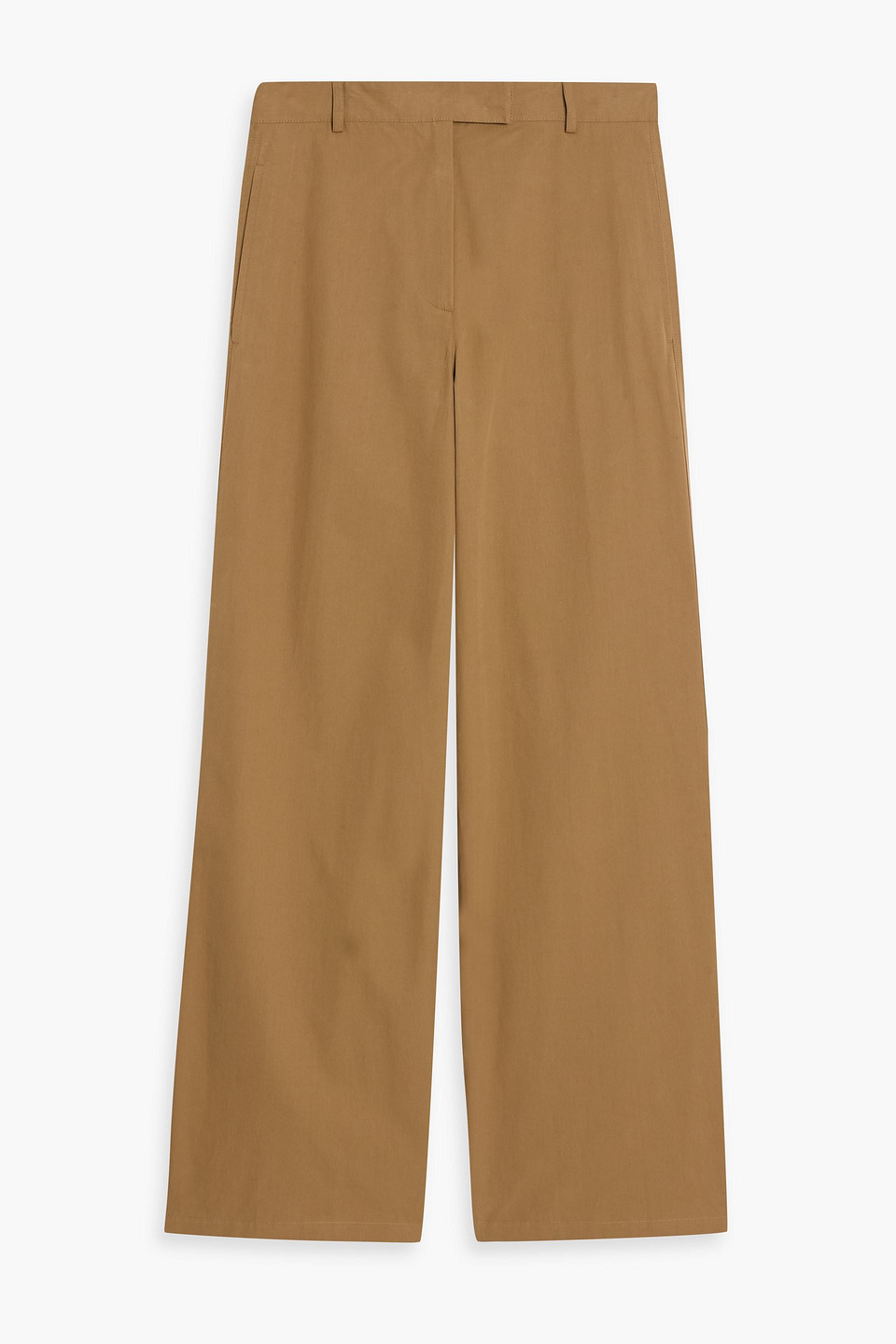 Dries Van Noten Cotton-canvas Wide-leg Pants In Brown