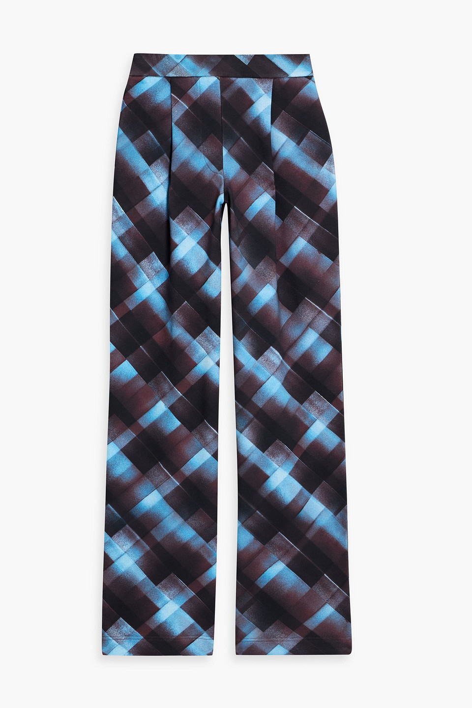 Dries Van Noten Printed French Cotton-terry Track Pants In Burgundy
