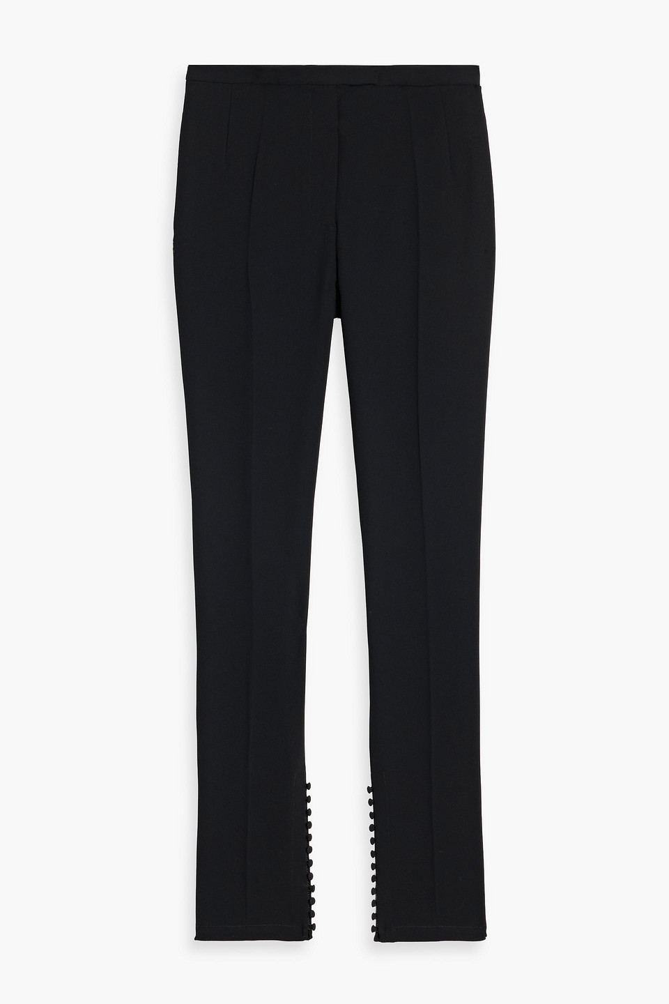 Dries Van Noten Crepe Straight-leg Pants In Black