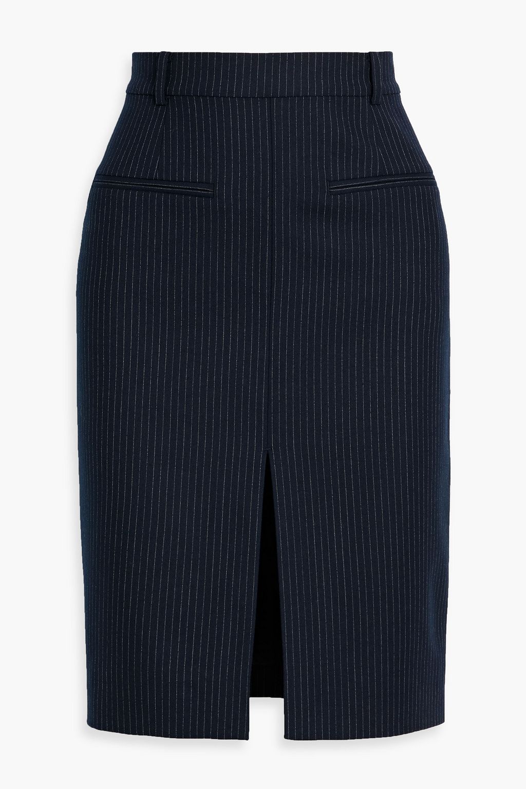 スカート ena OTTOLINGER RIB SKIRT / BLK ANINE BING Kora striped wool-blend twill skirt | THE OUTNET