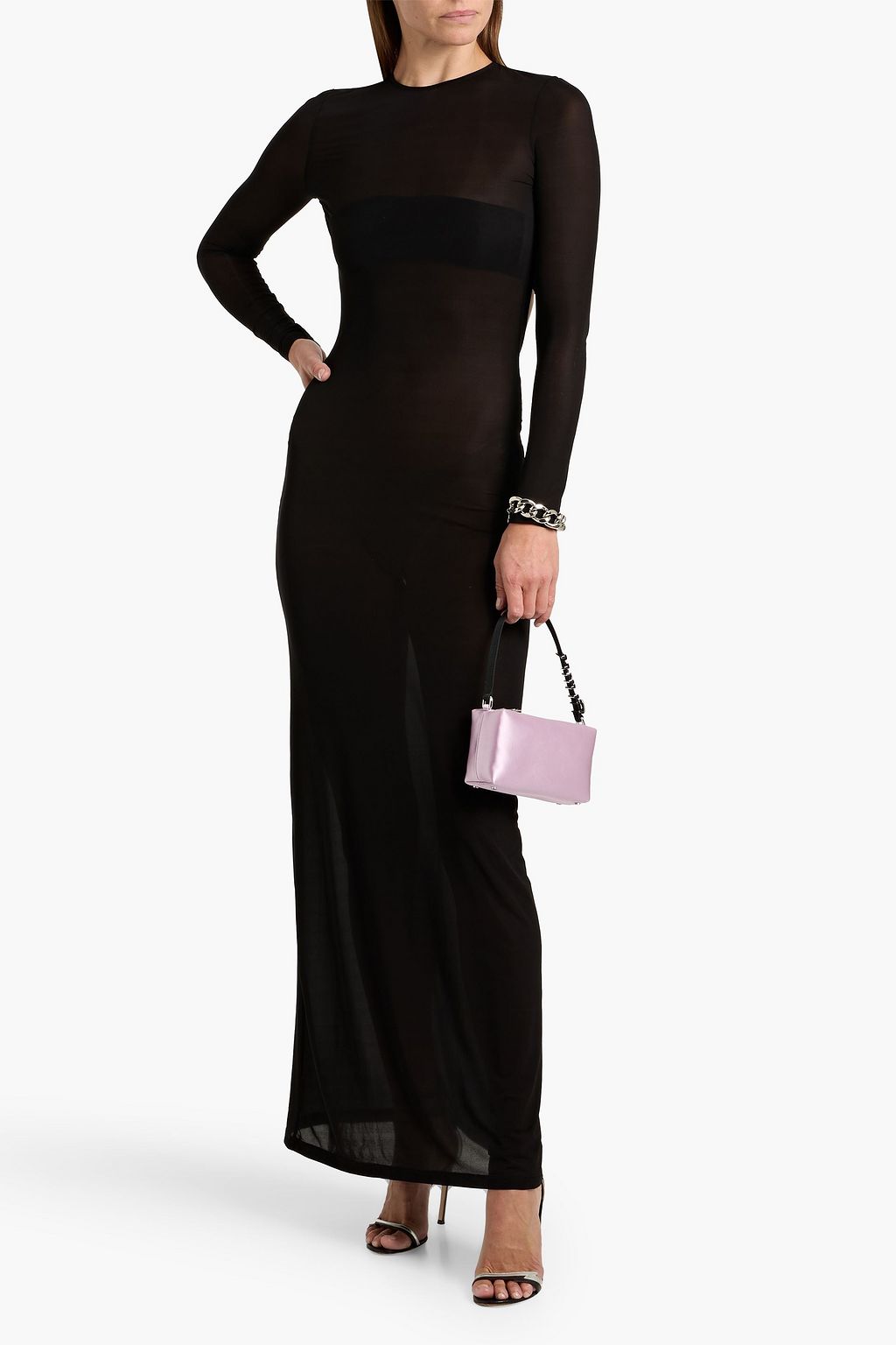 cupro maxi dress Oh!zuza Night&day Floral Cupro Maxi Dress