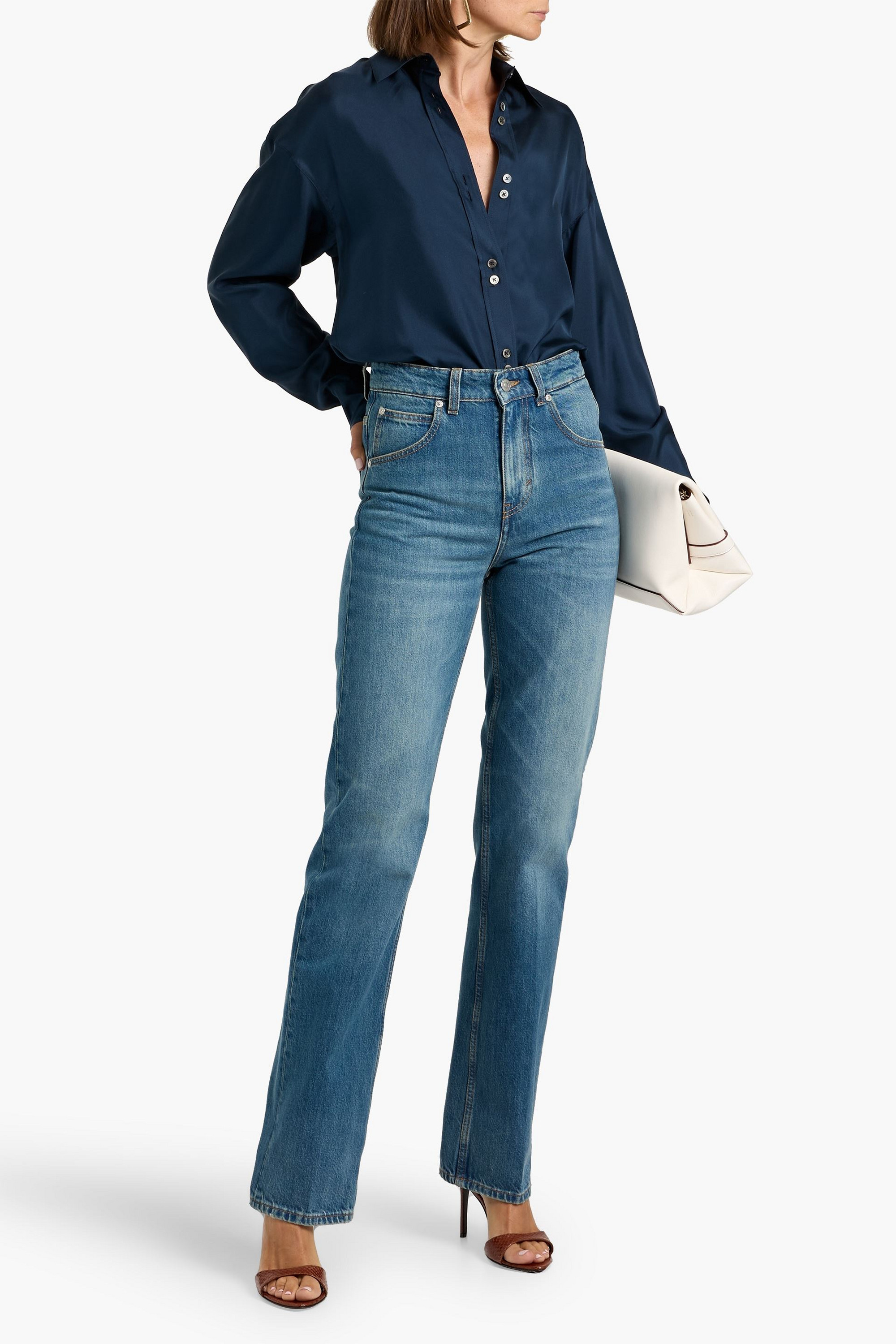 Victoria Beckham Julia high-rise straight-leg jeans