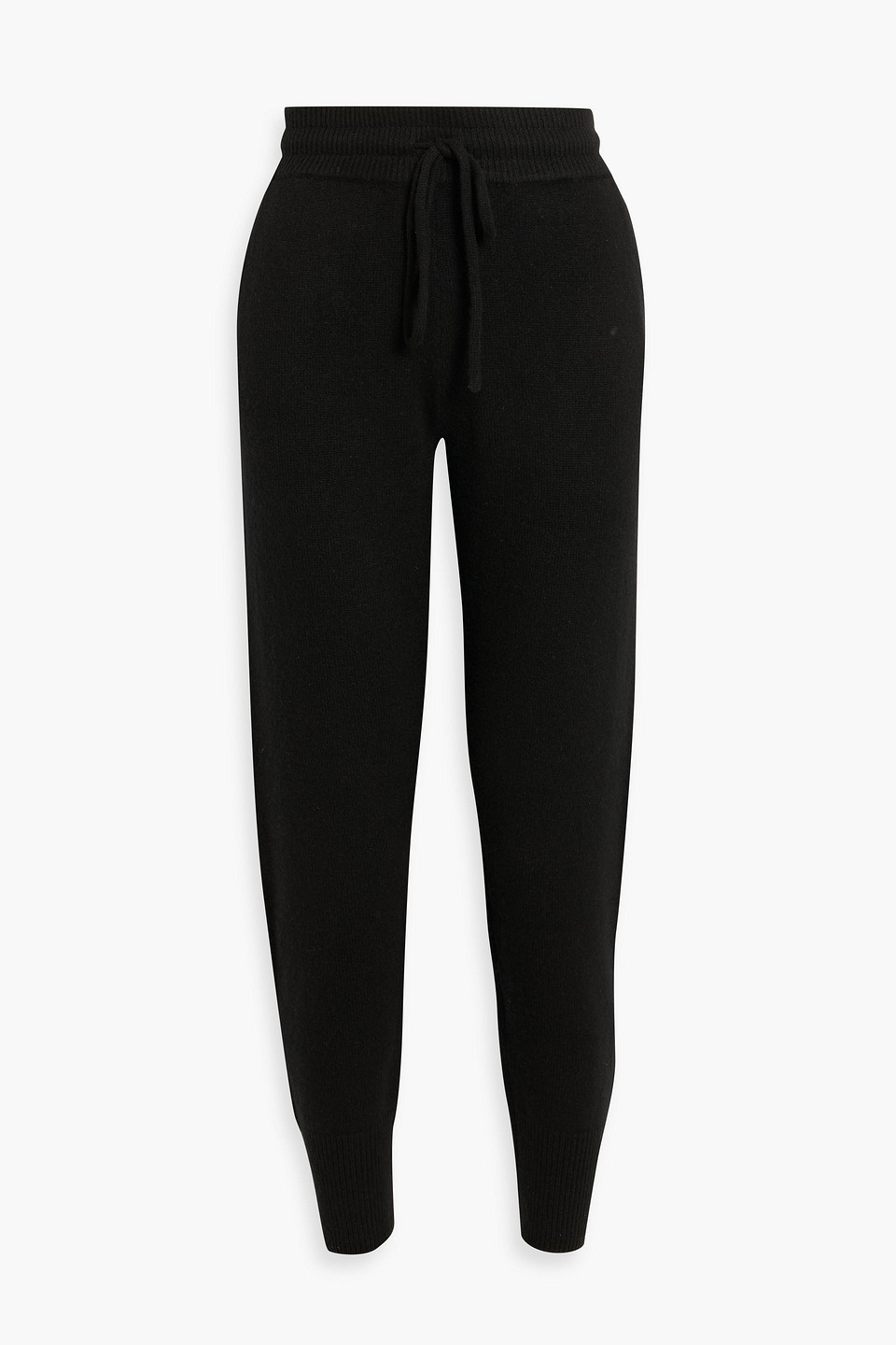anine bing - angie cashmere track pants - black - xs