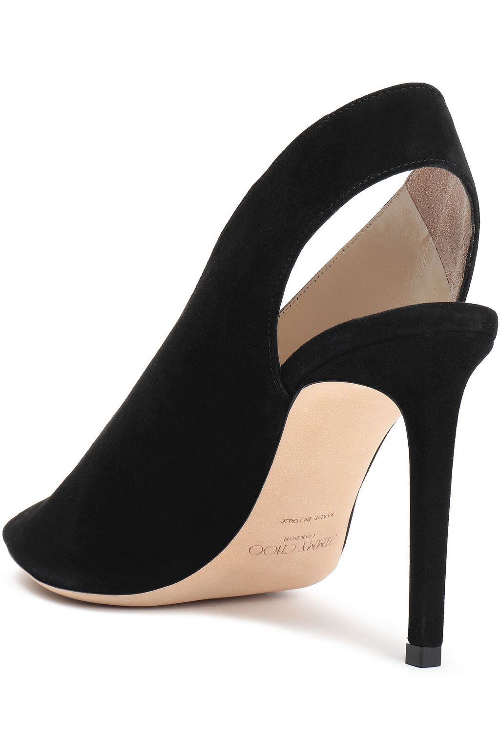 JIMMY CHOO Shar 85 suede slingback pumps