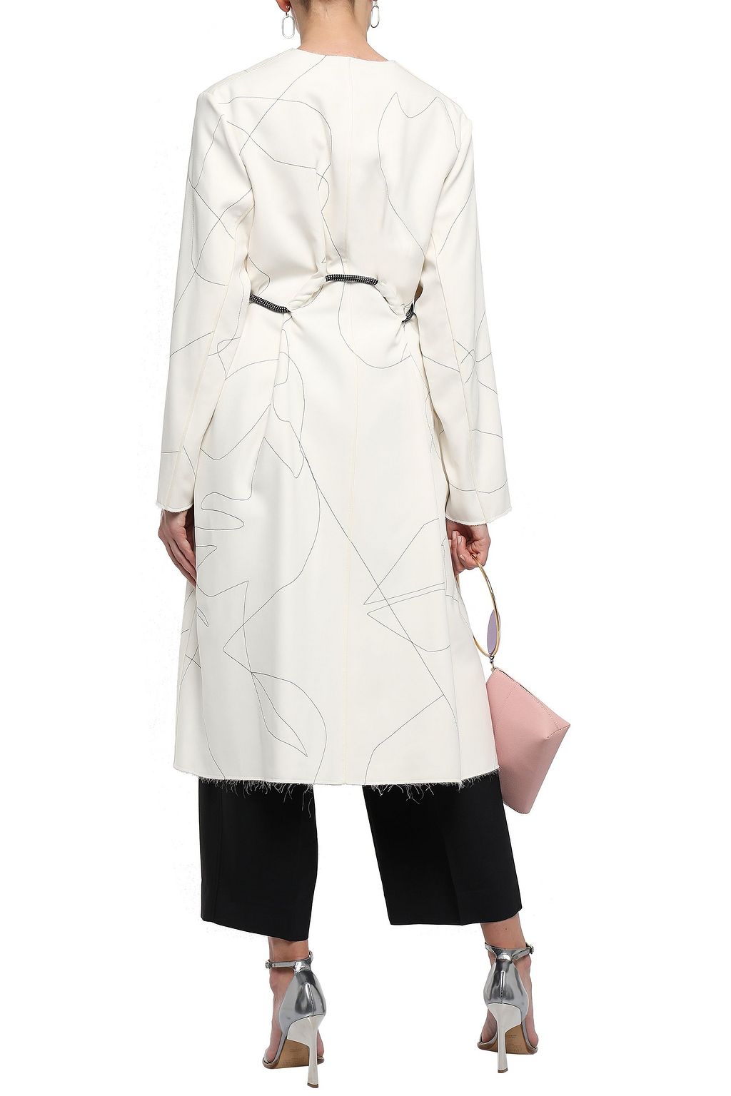 ROKSANDA Embroidered silk-cady coat