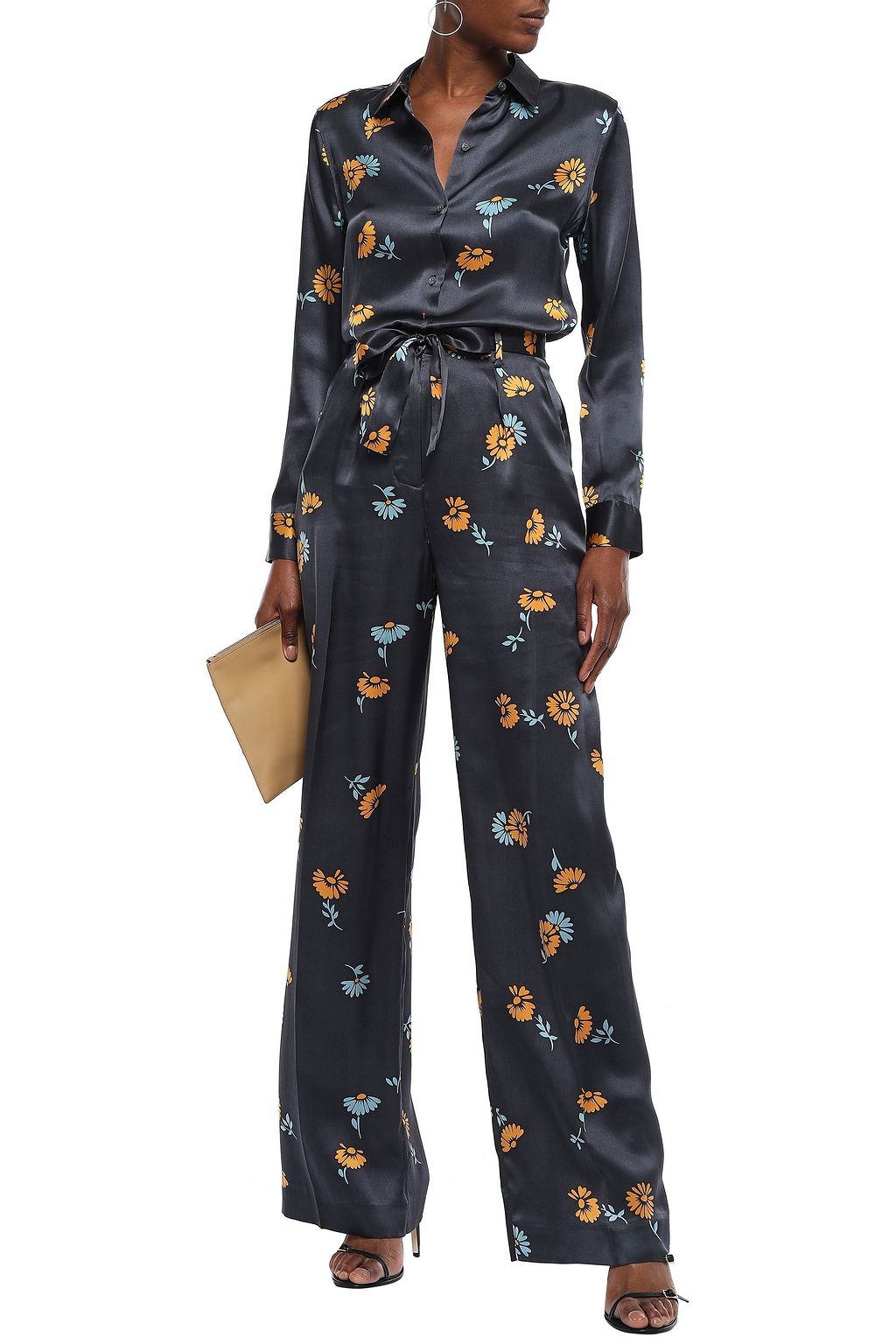 EQUIPMENT Essential floral-print silk-satin shirt