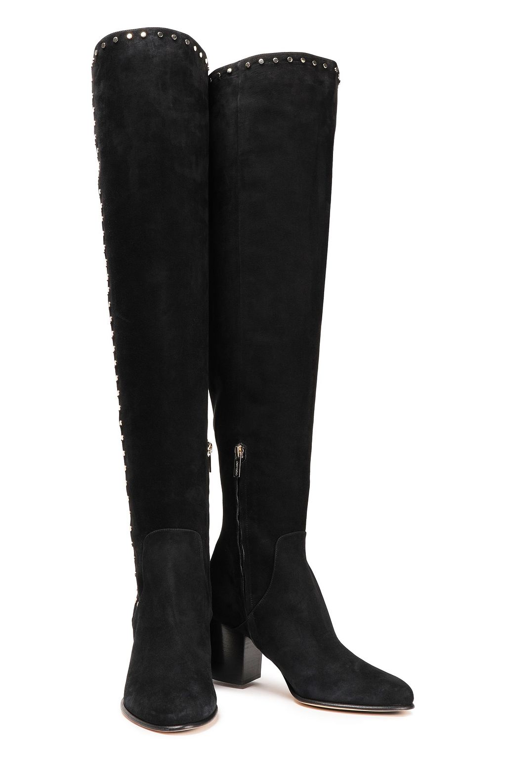 JIMMY CHOO Harlem 65 studded suede over-the-knee boots