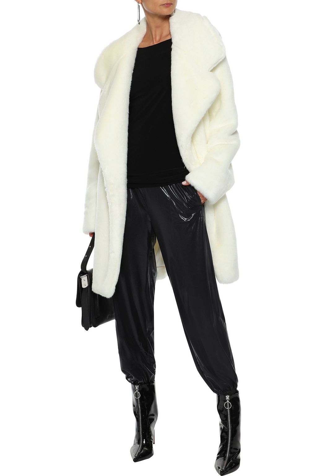 NORMA KAMALI Oversized faux fur coat