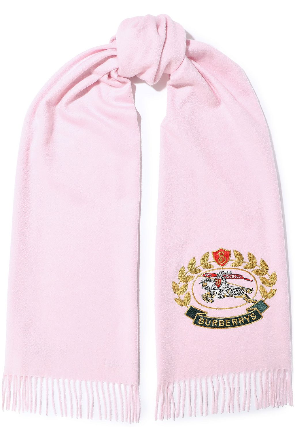 baby pink burberry scarf