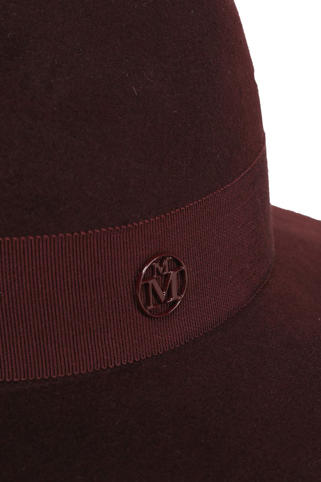 MAISON MICHEL Virginie grosgrain-trimmed rabbit-felt fedora