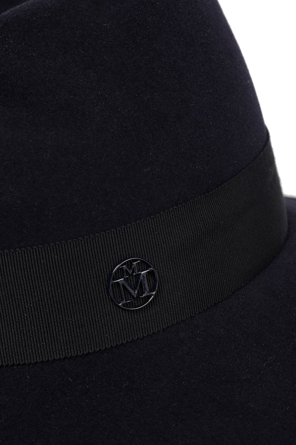 MAISON MICHEL Virginie grosgrain-trimmed rabbit-felt fedora
