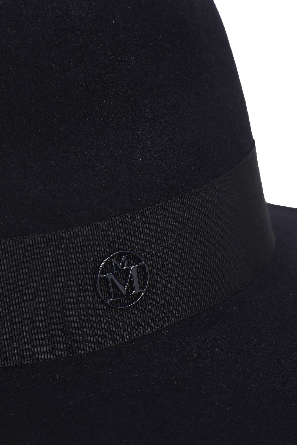 MAISON MICHEL Henrietta grosgrain-trimmed rabbit-felt fedora