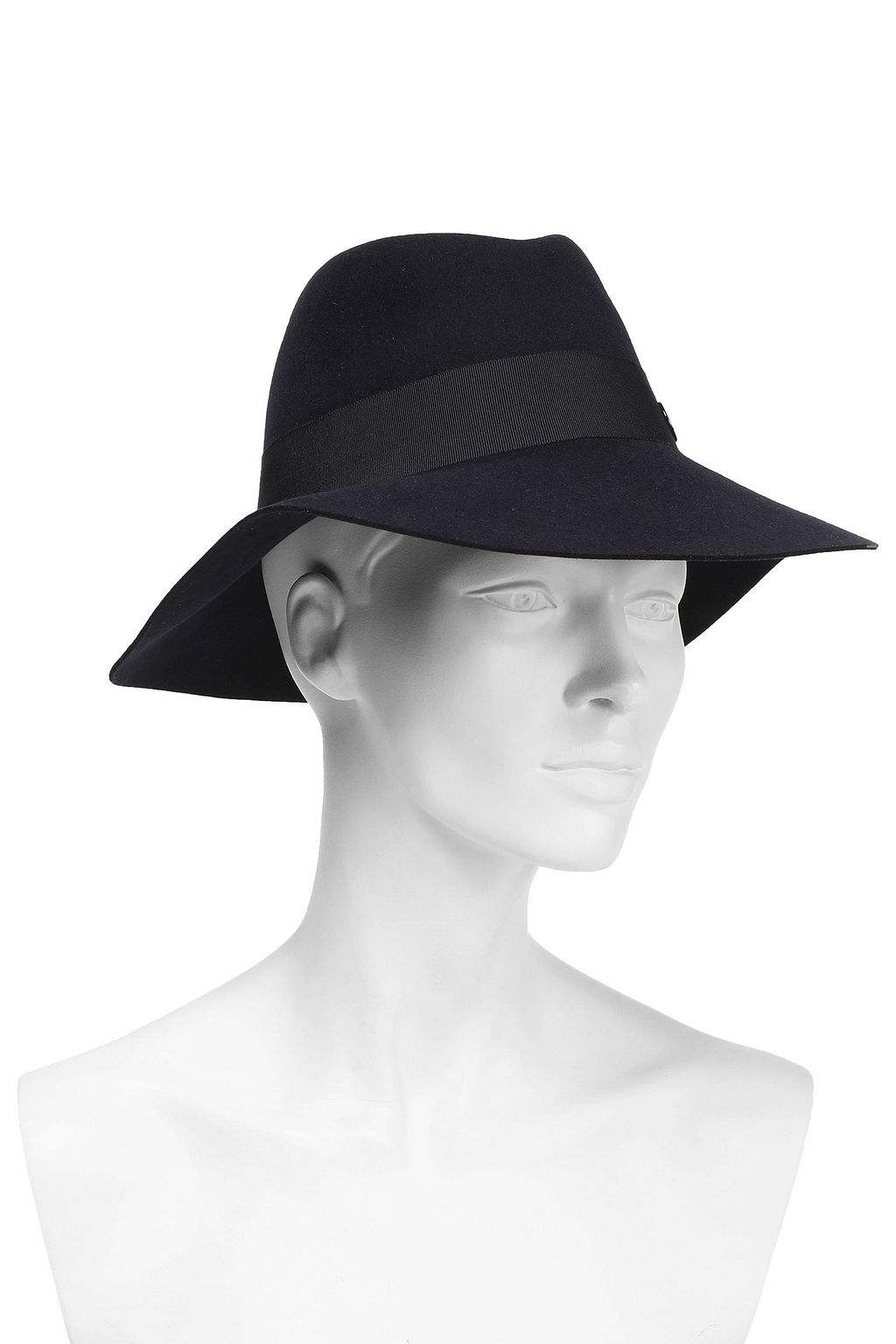 MAISON MICHEL Kate grosgrain-trimmed rabbit-felt fedora