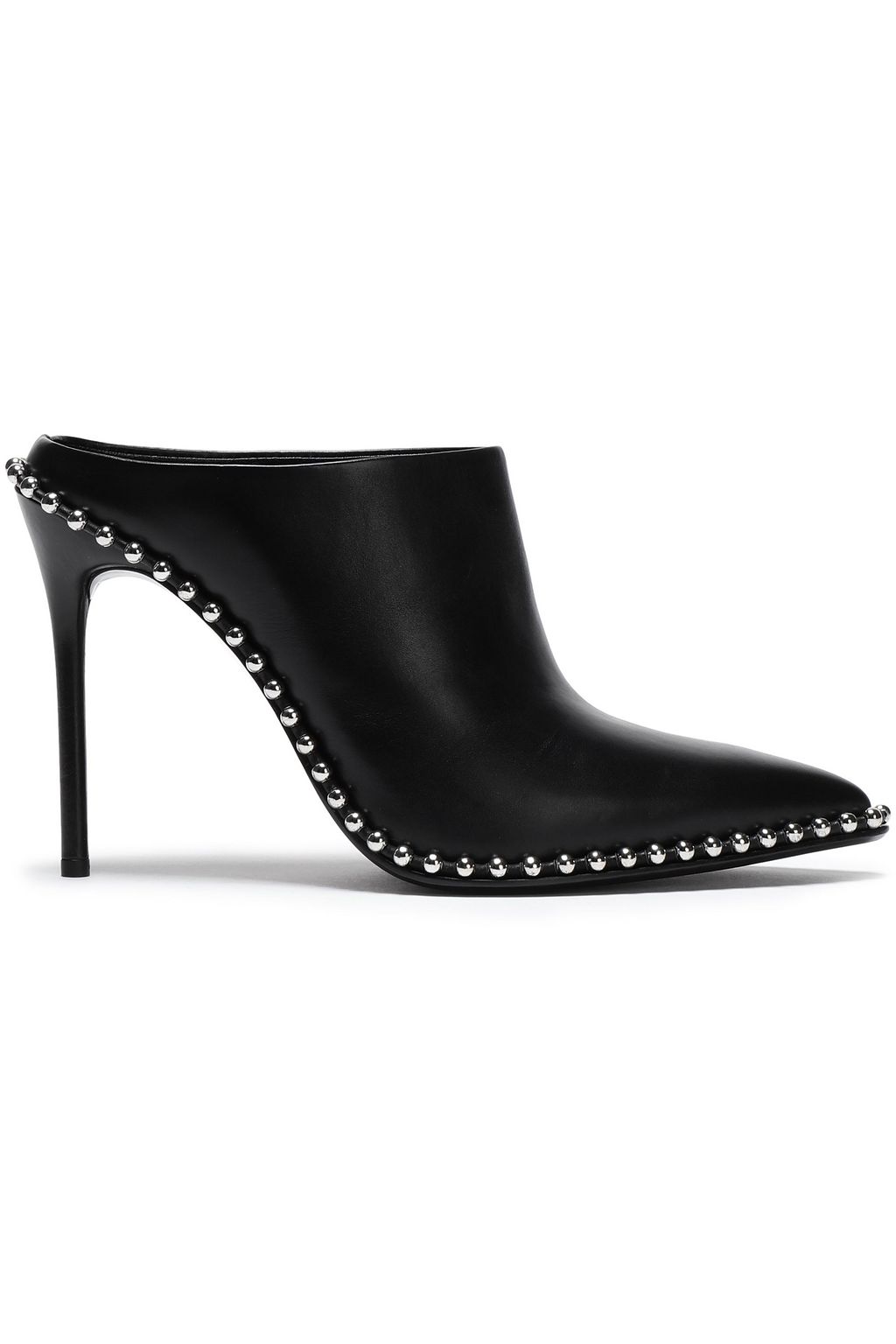 Black Studded leather mules | Sale up 