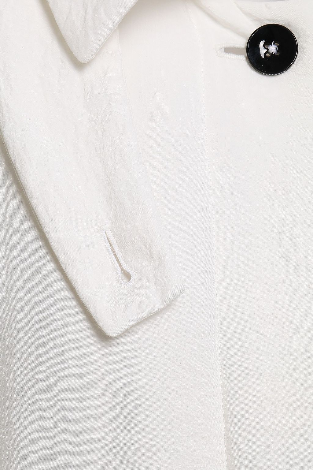 JIL SANDER Crinkled silk-blend coat