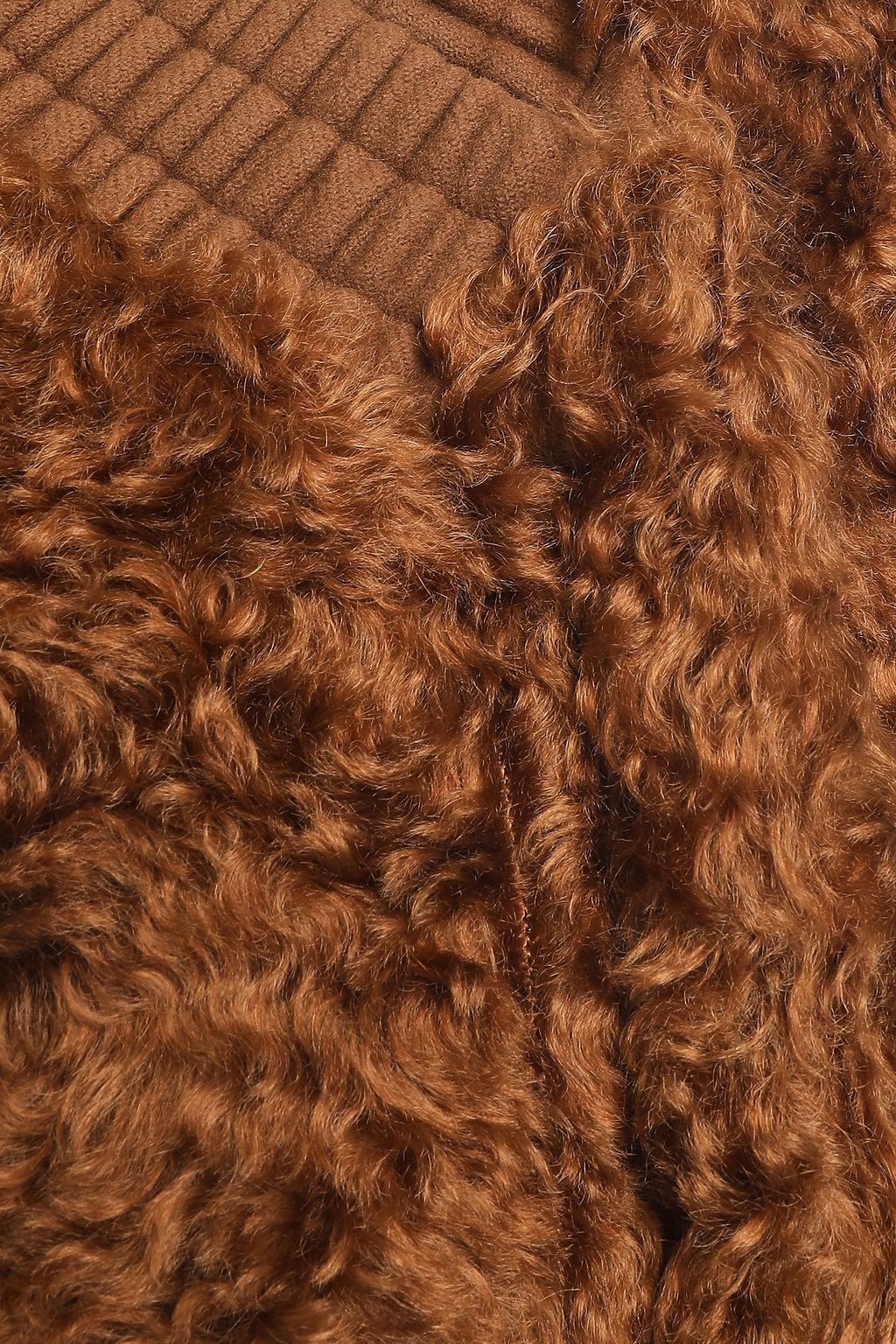 JIL SANDER Mohair and cotton-blend shearling coat