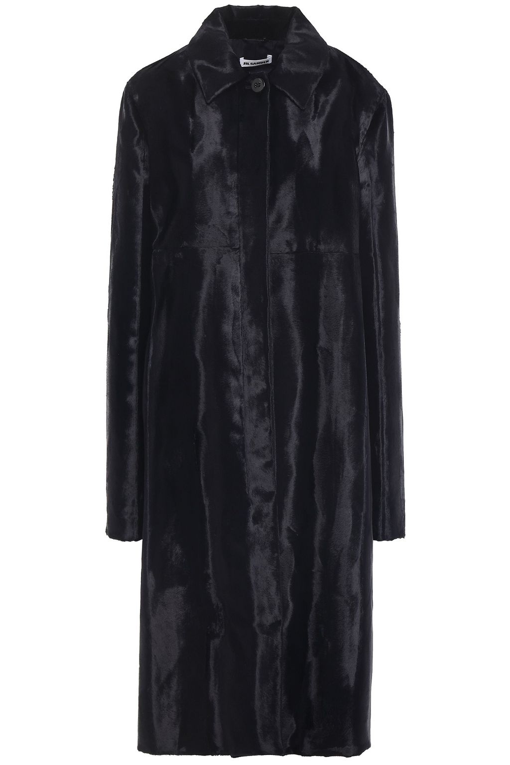 midnight blue fur coat