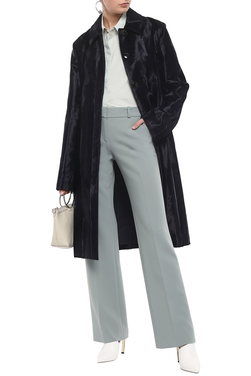 JIL SANDER Faux fur coat