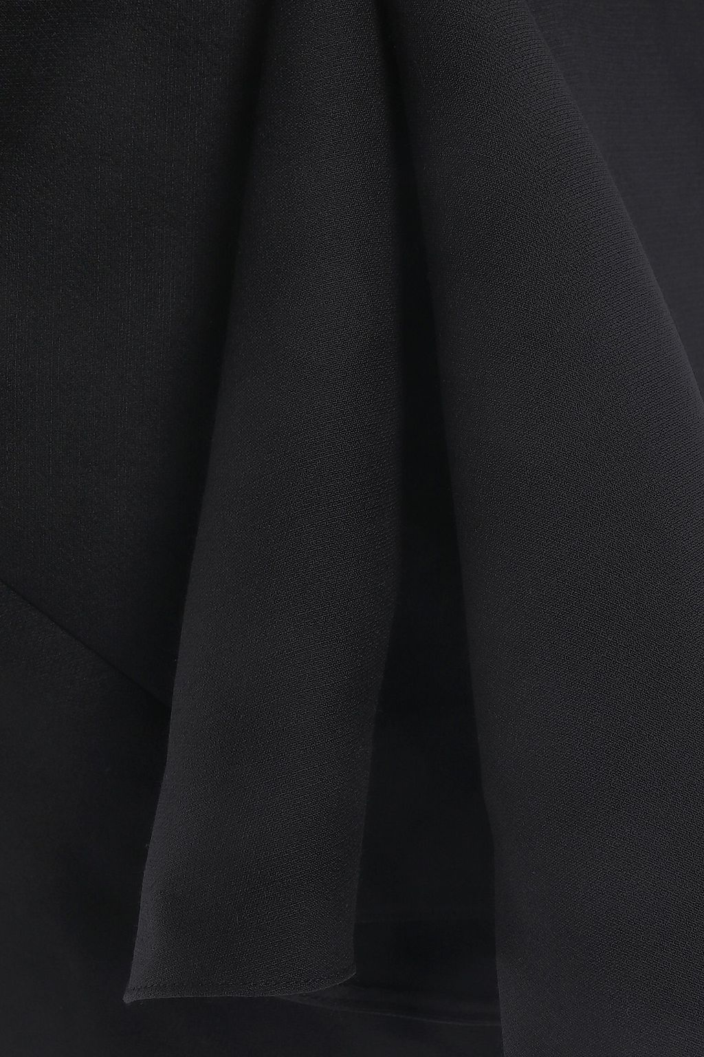 VALENTINO GARAVANI Fluted wool and silk-blend mini dress