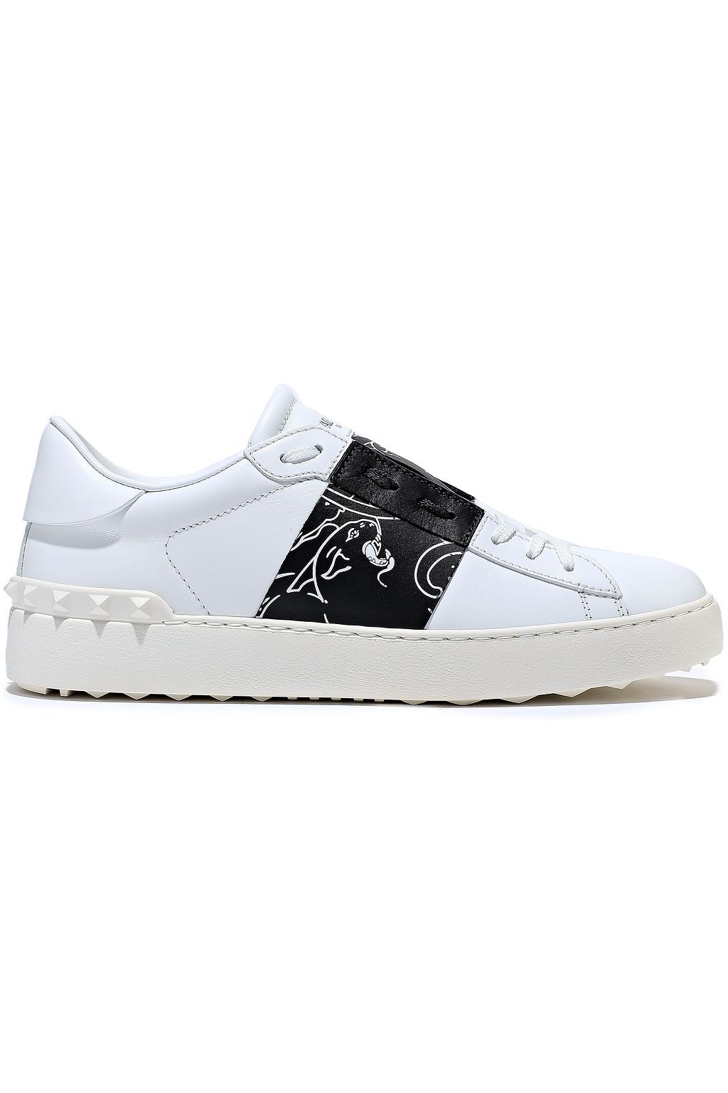 valentino garavani studded printed sneakers