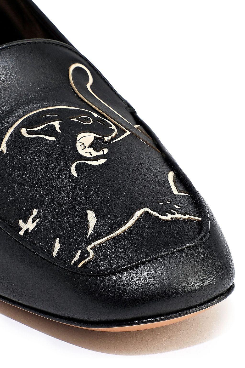 VALENTINO GARAVANI Laser-cut leather pumps