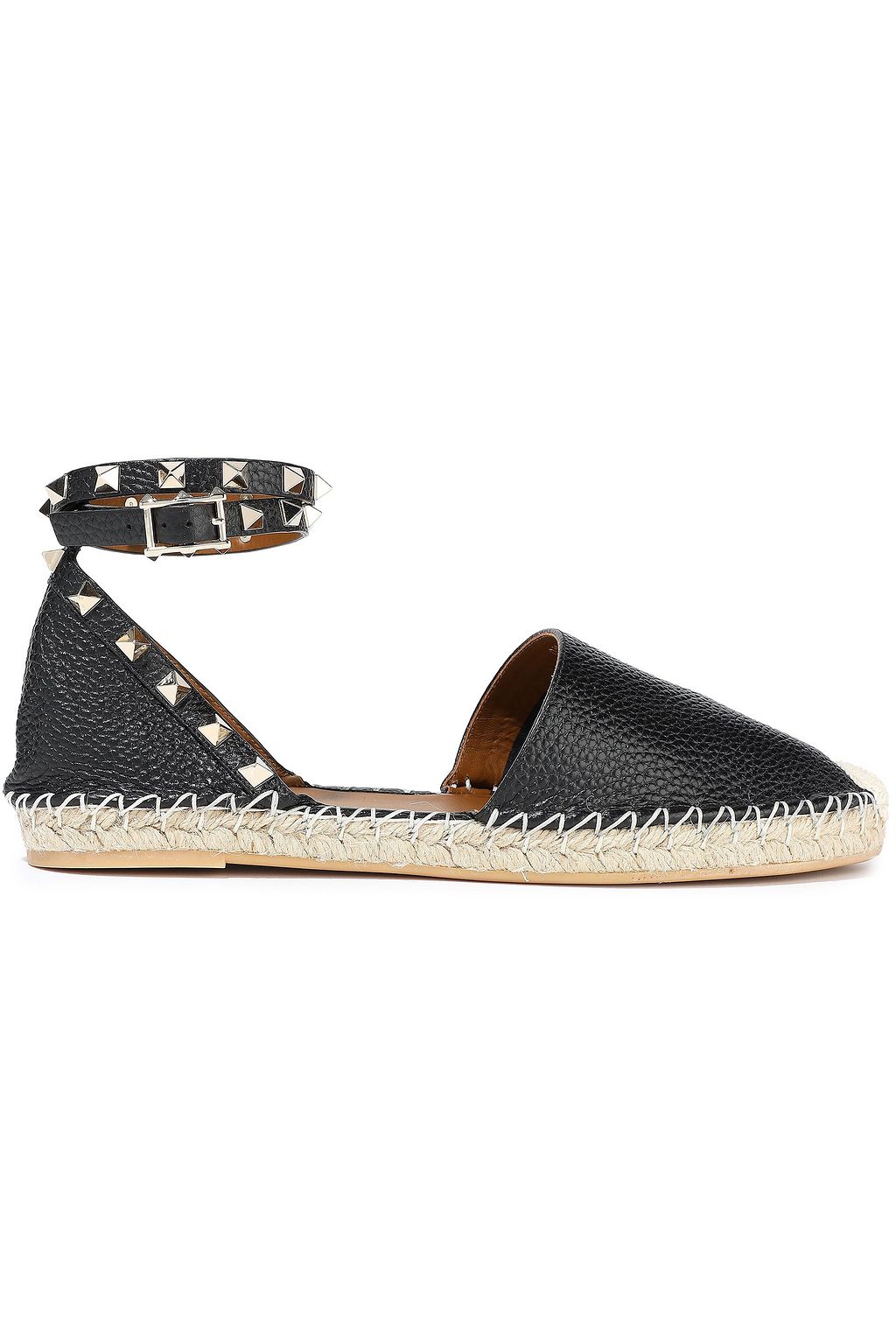 valentino leather espadrilles