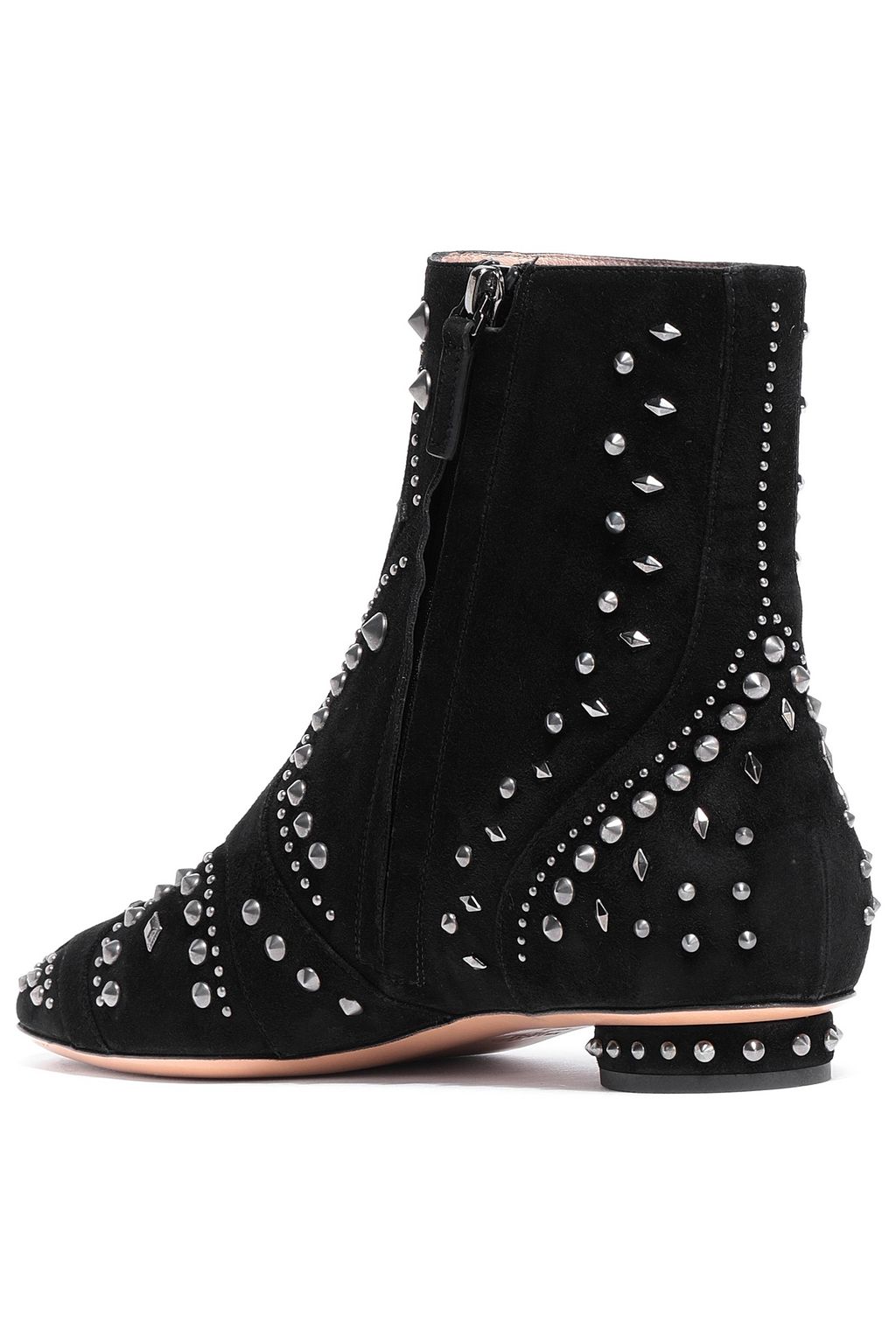 VALENTINO GARAVANI Studded suede ankle boots