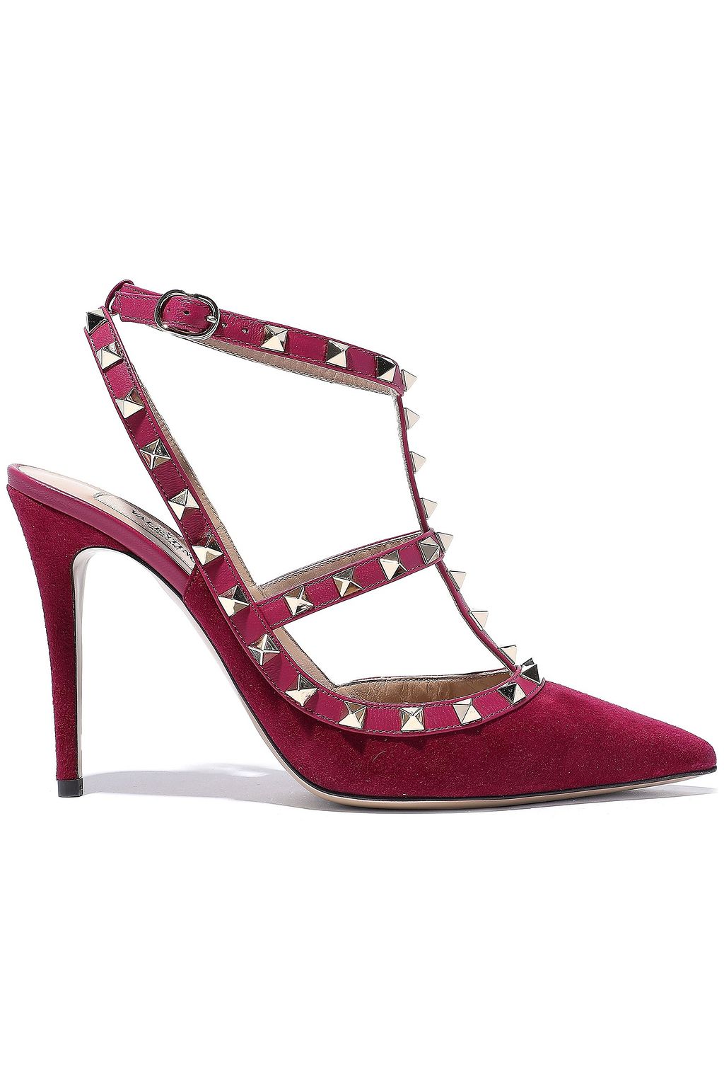 valentino garavani rockstud suede pumps