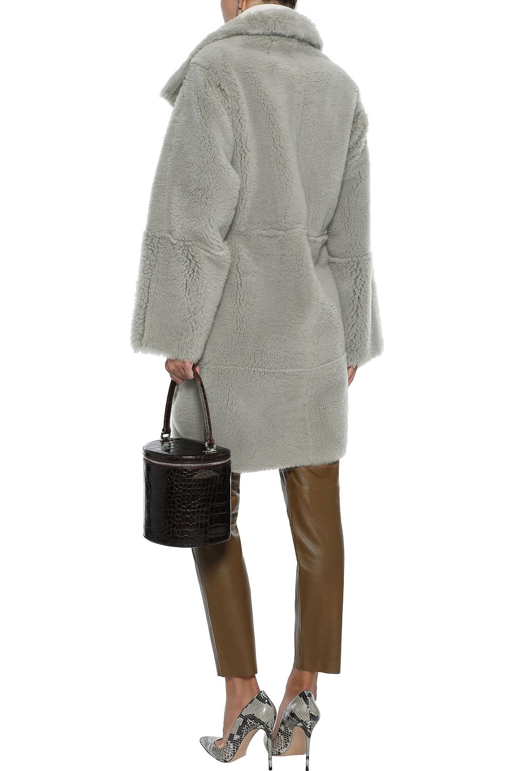 YVES SALOMON Reversible shearling and leather coat