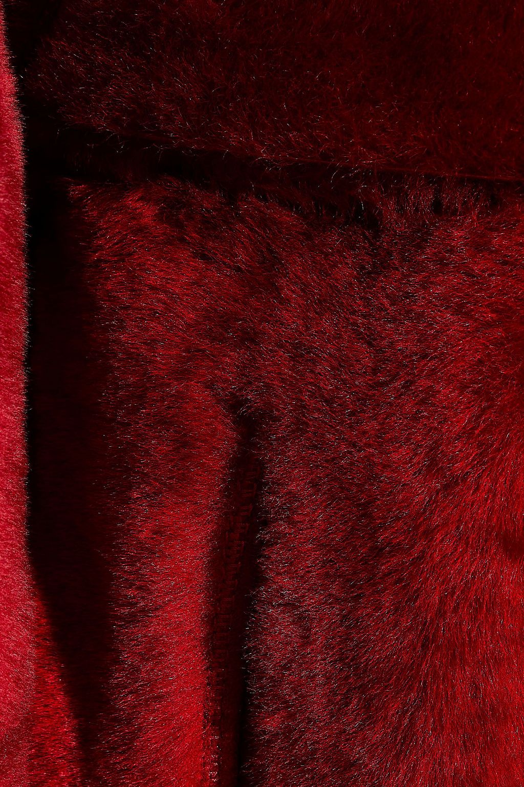YVES SALOMON Reversible belted shearling hooded coat