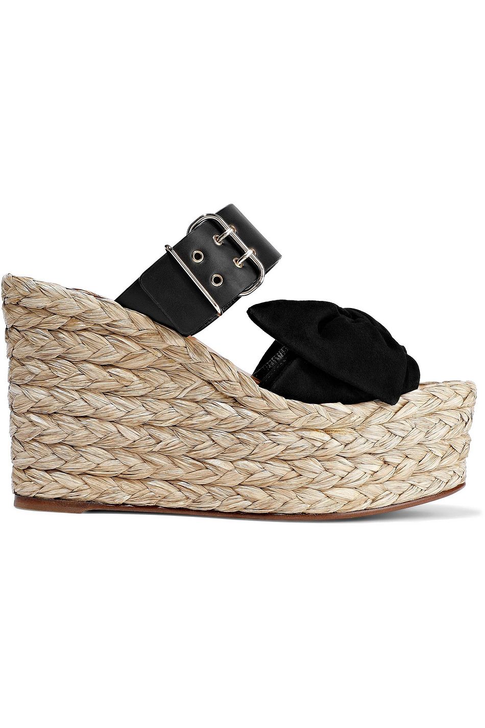 black valentino wedges