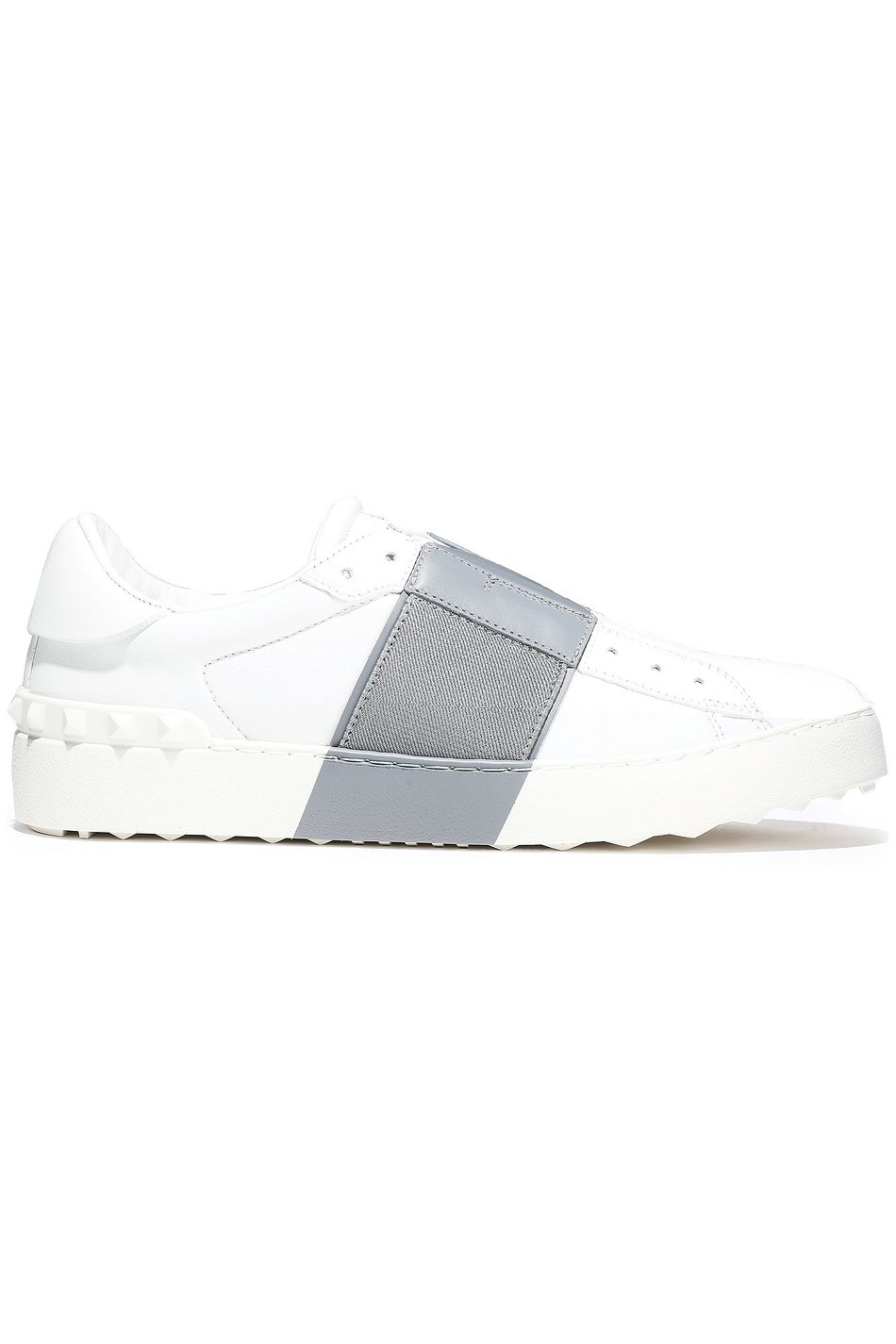 valentino garavani open leather sneakers
