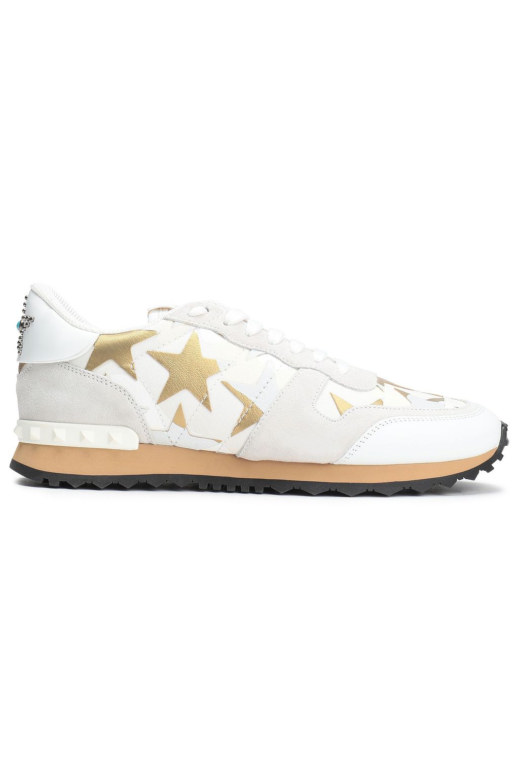 valentino garavani studded printed sneakers